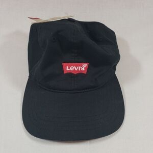 Levis‎ Mens Classic Baseball Hat Black with Logo Adjustable